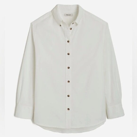 Madewell Button-Up Brushed Oxford Shirt - NWT - Picture 1 of 7